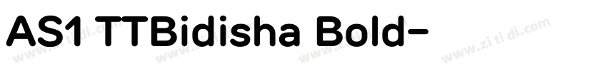 AS1 TTBidisha Bold字体转换